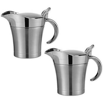 Edelstahl‑Saucière HAC24 – Isolier‑Soßenkannen‑Set (2×400 ml)