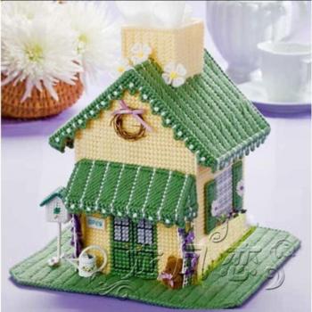 Coffret de rangement mouchoirs 21x21x20 cm – Ensemble artisanal, maison champêtre