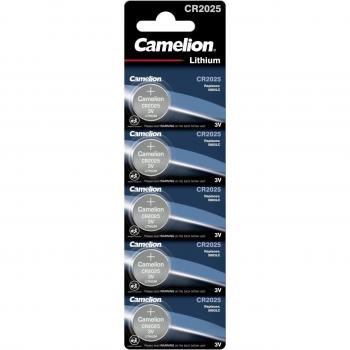 5 Piles CR2025 Lithium Camelion 3V