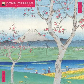 Japanese Woodblocks Wall Calendar 2019