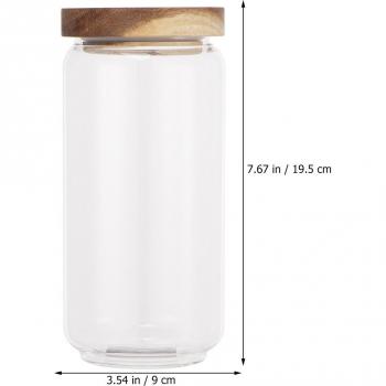 Classic Timber‑Topped Treat Jar