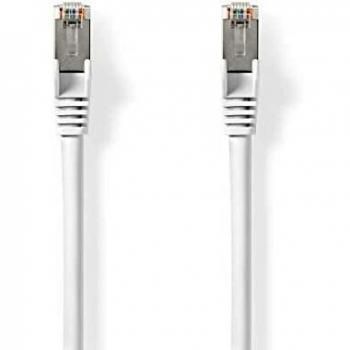 Red Cat8 1 m S/FTP RJ45 Redondo, Blanca con Bolsa Protectora