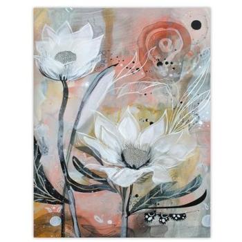 Italian Bloom in Grey Wall Art – 12W × 16H