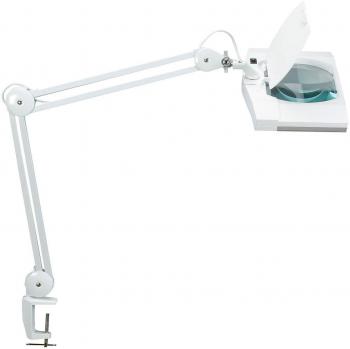 Lampada cosmetica LED MAULvitrum con morsa, bianco