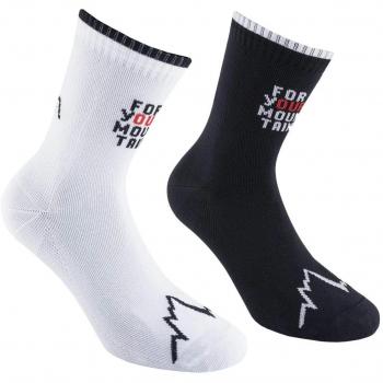 La Sportiva Climbing Sock Men's Black/White EU 38-40