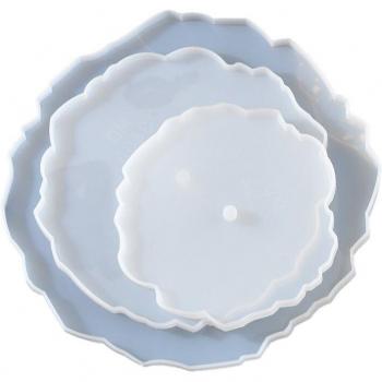 Silicone Coaster Mold Kit with 3 Sticks for Resin Casting
