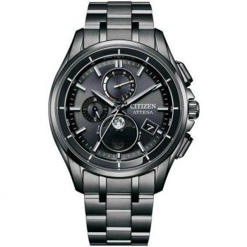 Eco‑Drive Direct Flight Black Titanium ATTESA Solar‑Powered Watch