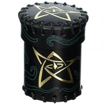 Q Workshop Cosmic Horror Leather Dice Box – Elder Sign Pattern