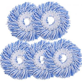 5pcs Fiber Mop Head Refill for Home Cleaning