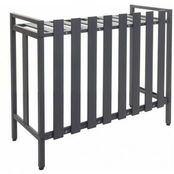 Support Plantes et Cache Climatiseur Gris