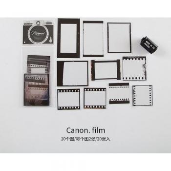 Set de 20 Pegatinas de Película Moment para Diario