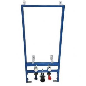 Bâti-support horizontal pour bidet GLABRA en acier inoxydable bleu