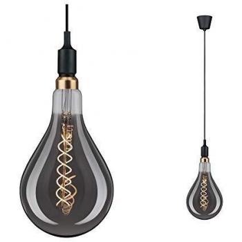 Paulmann Neordic Ketil Pendant Light 60W Dimmable, Black Finish