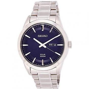 Seiko Luminous Men's Solar Powered Stainless Steel Watch SNE361P1
