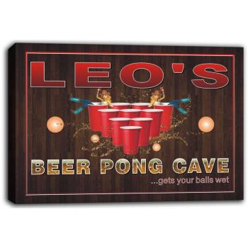 LEO's Beer Pong Cave Wall Decor