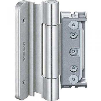 Türband BAKA Protect 4030 3D FD MSTS in mattem Edelstahl – 3‑Stück-Stiftsicherung, 1 Packung