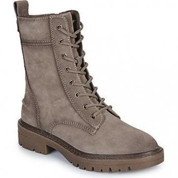 Tamaris Women's Brown Block Heel Lace-up Boots, Size 6 US