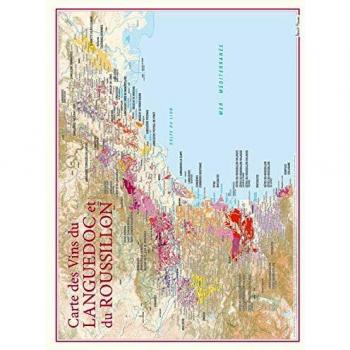 Carte des vins du languedoc et du roussillon
