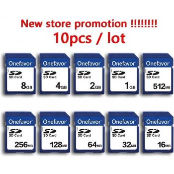 10PCS Secure Digital Flash Memory Cards