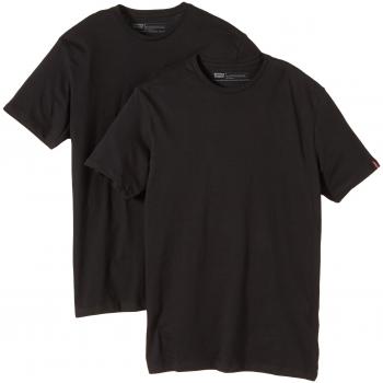 Camiseta de hombre Levi's Slim 2 Pack Crew, color negro
