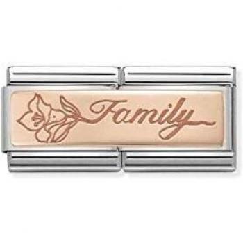 Gioiello Composable Acciaio Rosa, Nome: Nomination Family