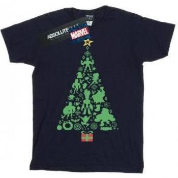T-shirt de Noël Avengers pour garçons Marvel 6 ans bleu marine