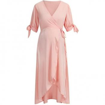 Vestido de embarazo de mujer con manga corta