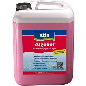 Söll 10345 AlgoSol Teichpflege gegen Algen im Teich 5 Liter