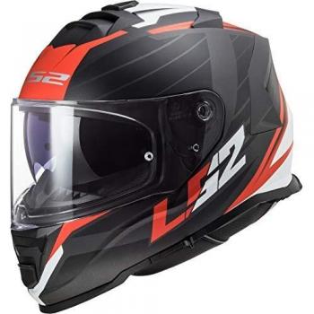 LS2 Storm Nerve FF800 Casco integral negro mate rojo