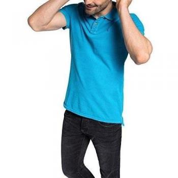 Polo Hombre EDC Esprit Azul Neon Slim