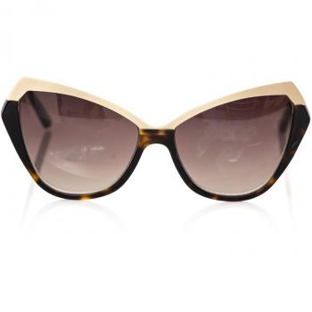 Frankie Morello Black Acetate Cat Eye Sunglasses