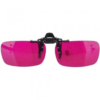 Resina Rosa con Cristales Rojo‑Verde Clip