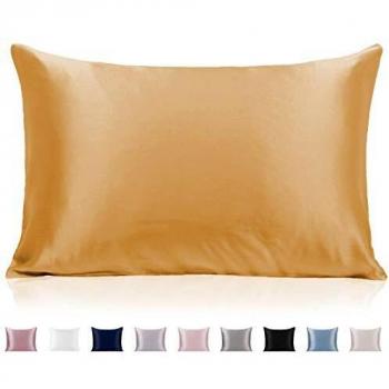Texbee 100% Mulberry Silk Pillowcase, 25 Momme Hidden Zippered Slip, Hair and Skin, 1PC