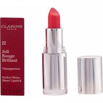 CLARINS Joli Rouge Brillant #22, 3,5 g – Coral Dahlie, funkelndes Rot