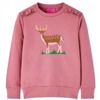 Felpa per Bambina Colore Lampone 104