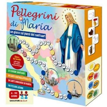 Pellegrini di Maria. Un gioco sui passi dei santuari. Ediz. a caratteri grandi. Con Gioco