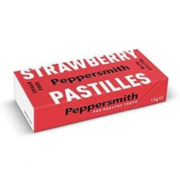 Sugar-Free Strawberry & Vanilla Pastilles by Peppersmith 15g