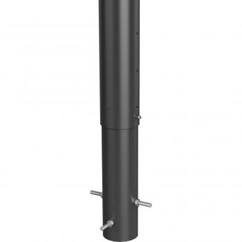 Biohort Zaunpfosten, 187 cm, einbetonierbar, dunkelgrau metallic