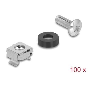 DeLOCK 42432 vis et boulon 100 pièces M6 Bolts & nuts