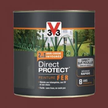 Peinture V33 Direct Protect Rouge Fer Basque 0,25 L