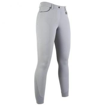 Light Grey Full Seat Silicone Riding Leggings by HKM Equilibrio – EU 40/42, UK 30/32, US 28/30