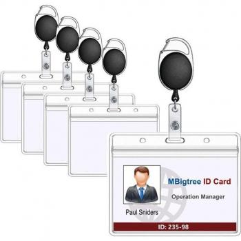 Nurse ID Card Holder with Lanyard and Key Holder