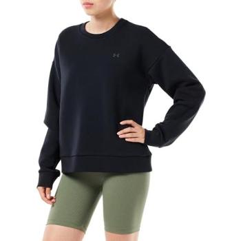 Unstoppable Fleece Crew Sweatshirt for Women – Black, L (Under Armour)