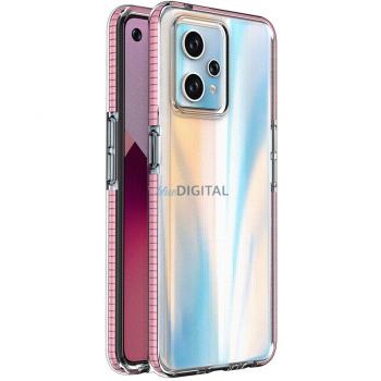 Realme 9 Pro+ Light Pink Silicone Case with Frame