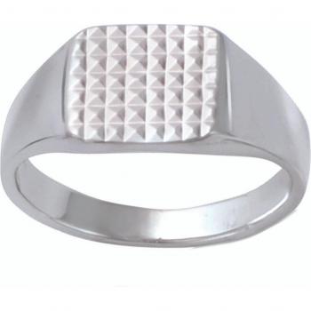 Anillo de Sinete para Hombre 'Charles' en Plata (Ródio)