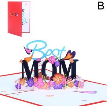 3D Floral Blessing Card for Mom