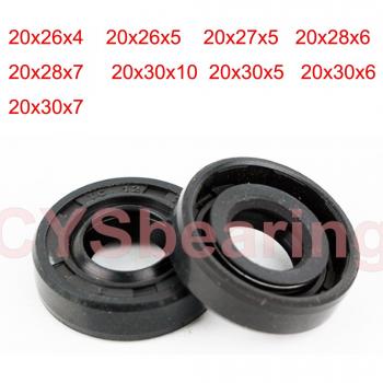2Pc TC Öl Dichtung Nitril NBR Welle Dichtung radial Stahl Schutt Ring 20x30x10
