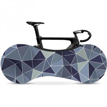 Housse de protection vélo, tissu soie extensible, série géométrique, 26-28 pouces