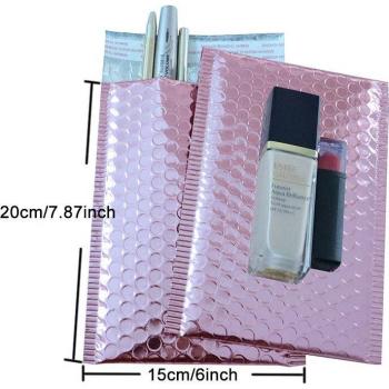 Padded Purple Mailing Wraps with Metallic Finish