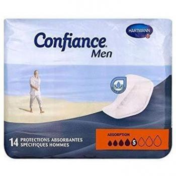 Confiance Men 5 Gouttes Protection Anatomique Sachet 14